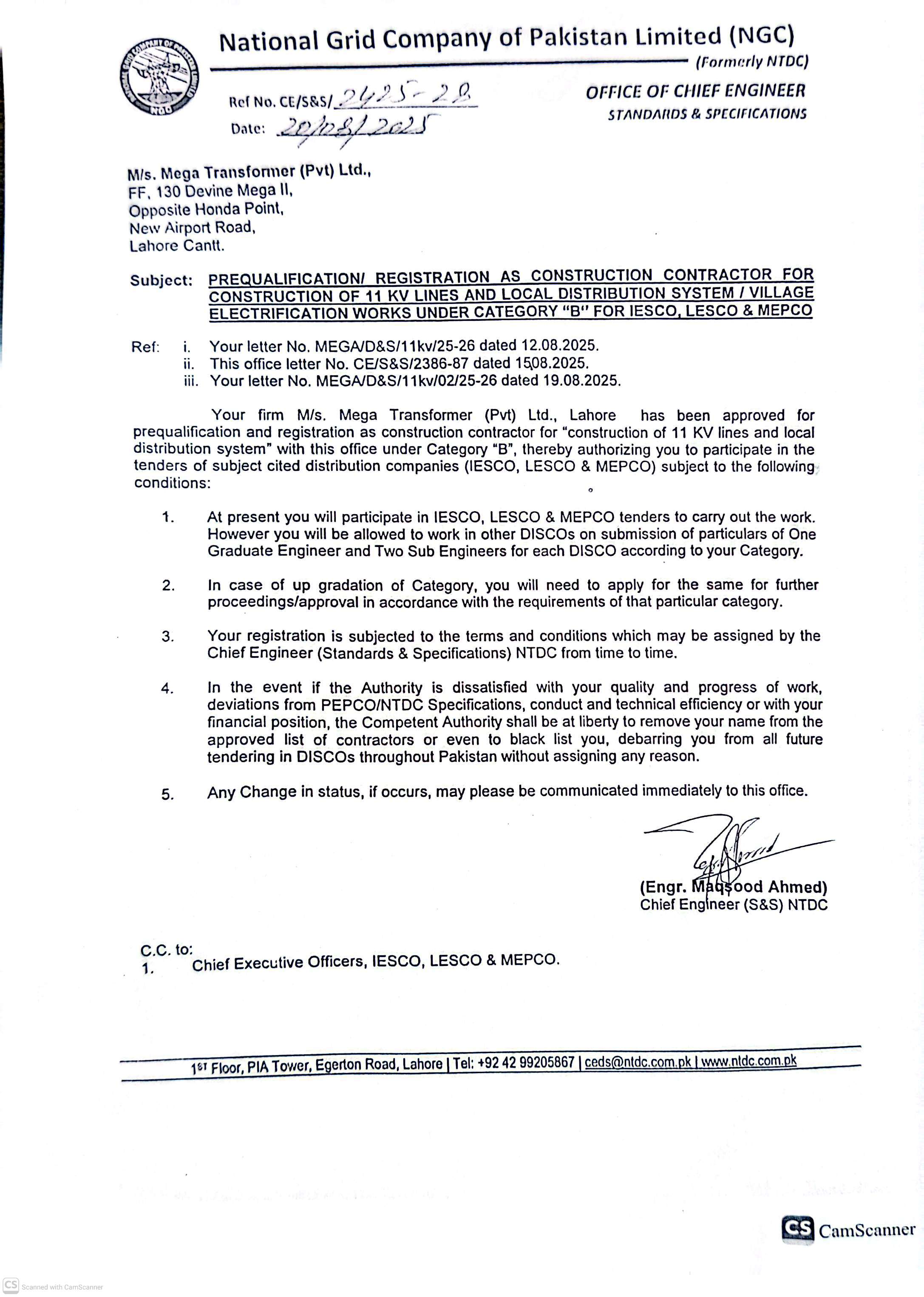 Certificate 5